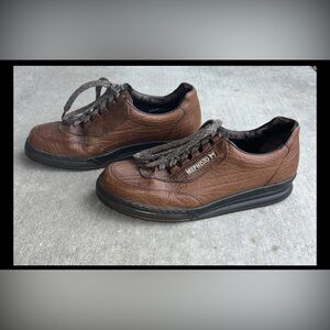 Mephisto Match Men's Walking Shoes Brown Leather Comfort Sneaker Size 12 US